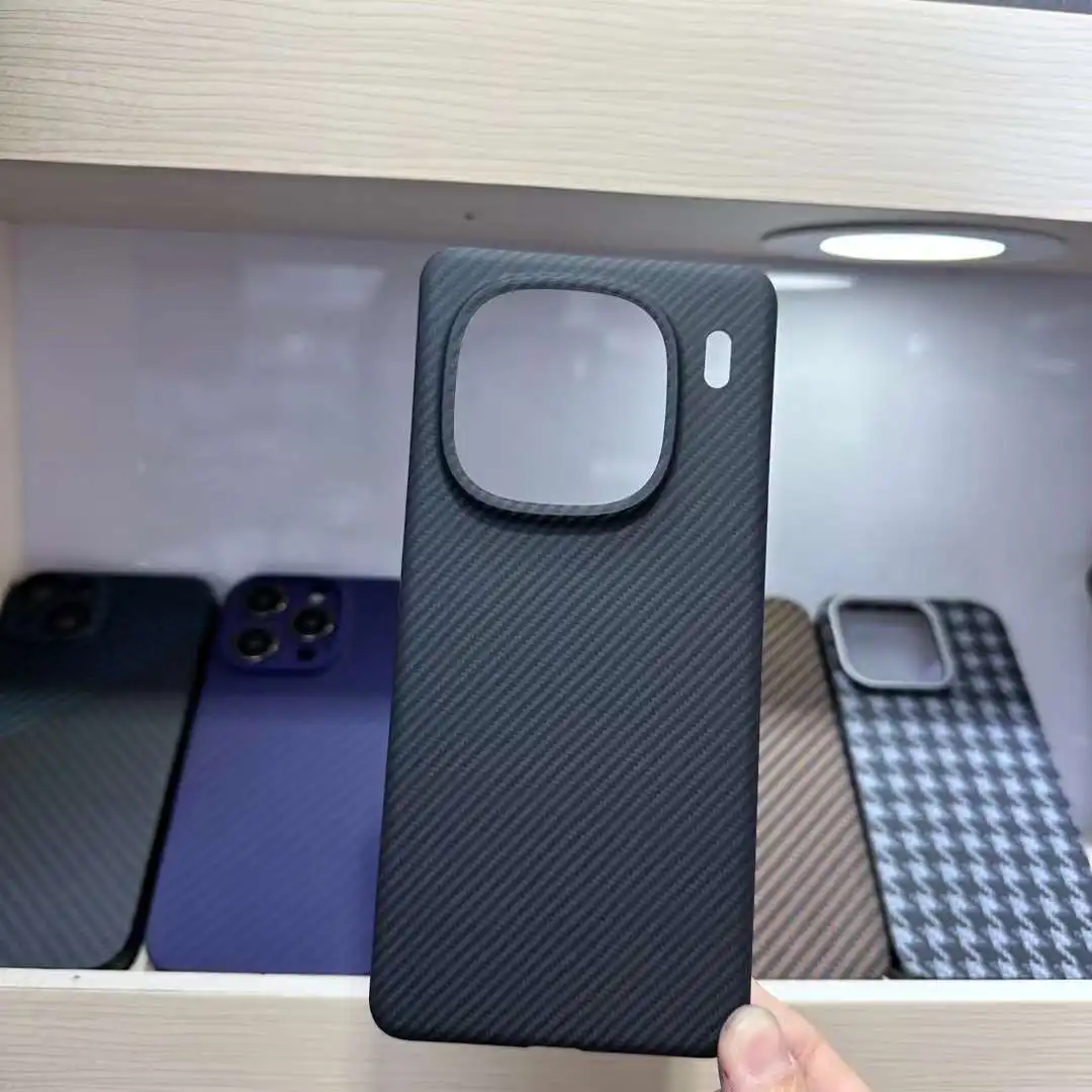 Funda de teléfono de fibra de carbono Real ACC para Vivo Iqoo 12 Pro, cubierta de fibra de aramida ultrafina, carcasa de teléfono Iqoo 12