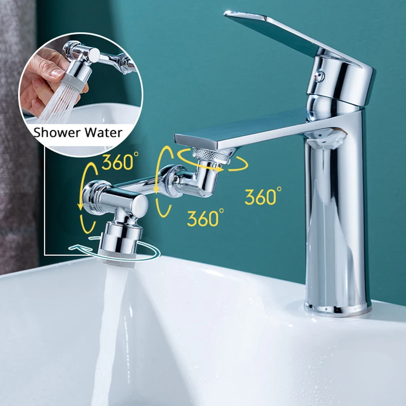 2022 Universal 1080° Rotation Faucet Aerator Splash Filter Kitchen Tap Extend Water Nozzle Faucet adaptor Faucets Bubbler New