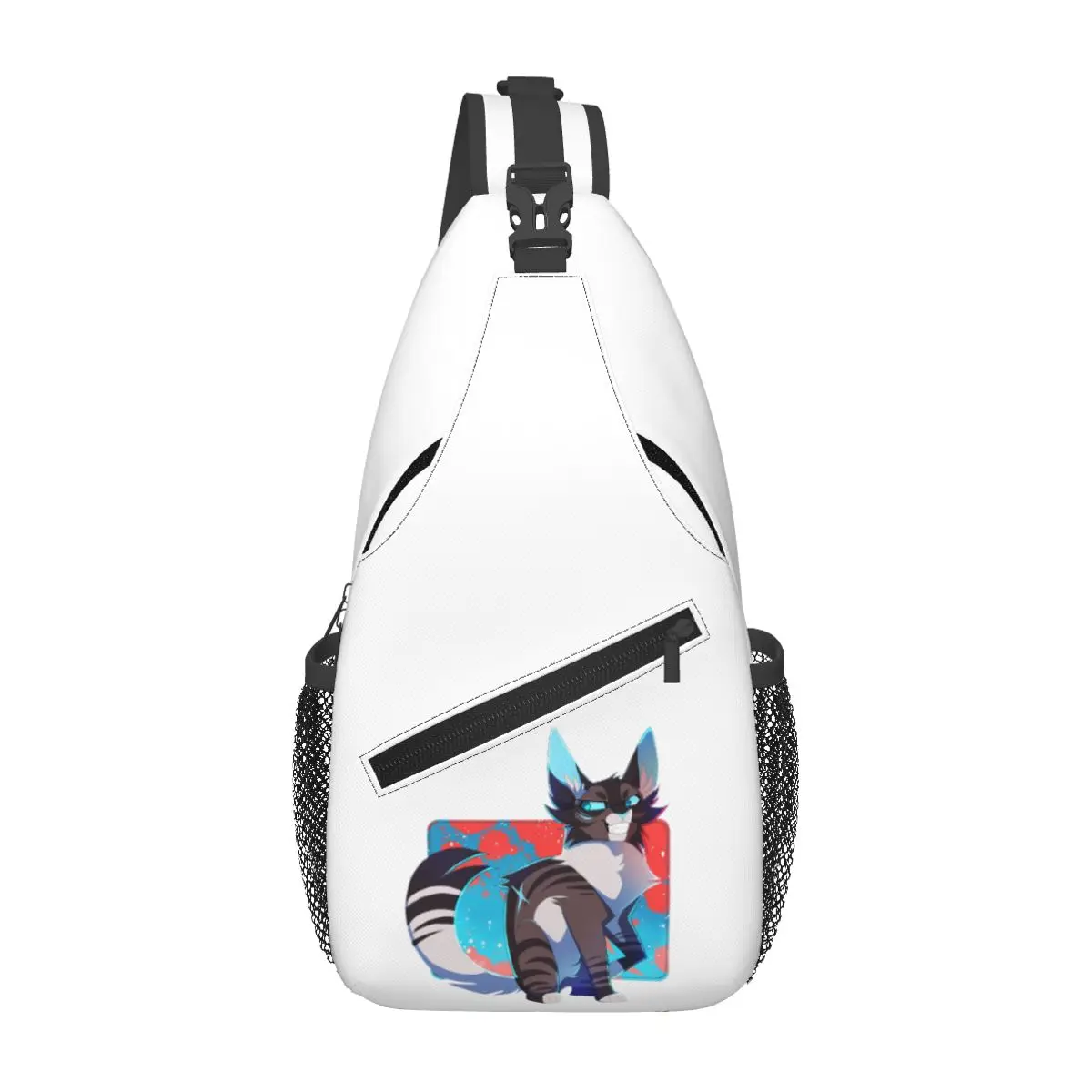 Hawkfrost Warrior Cats Torba na klatkę piersiową Mężczyźni Sling Crossbody Plecak na klatkę piersiową Podróżny plecak turystyczny Torba na ramię