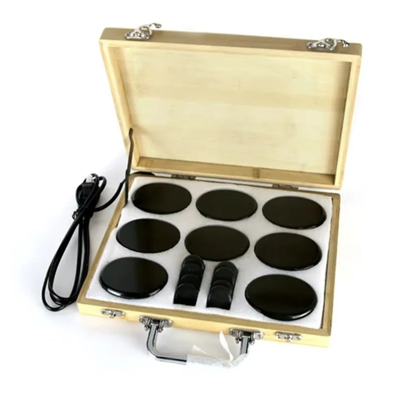 Professional Hot Stone Massage Set with Warmer, Basalt Heating Massage Rocks for Spa Body Relaxation Therapy