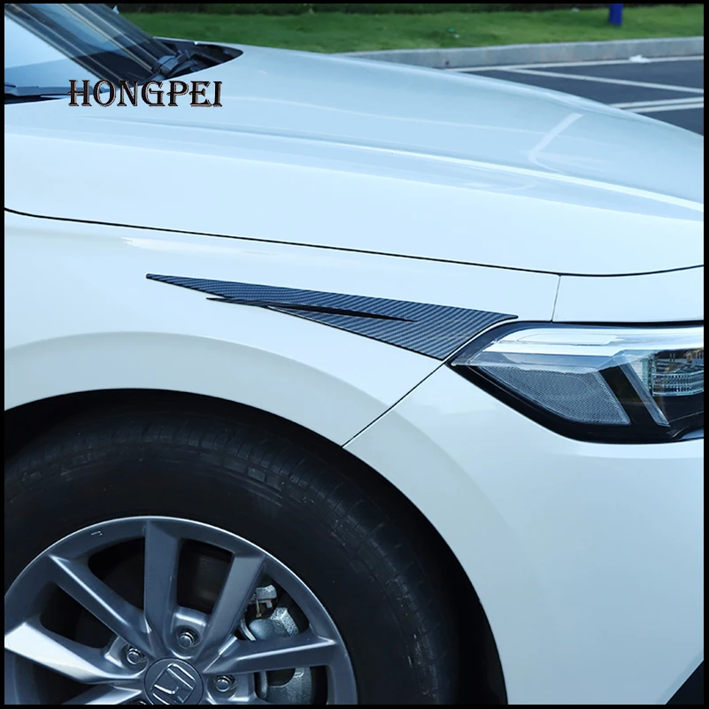 For Honda Civic 11th Gen 2021-2022 Headlight Eyelid Decorative Cover Sticker Trim Car Styling Accessories Auto Part