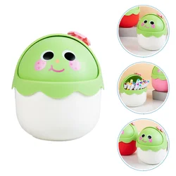 Garbage Can Trash Bin Cute Desk Mini Desktop Cans Small Wastebasket Pp Storage Buckets