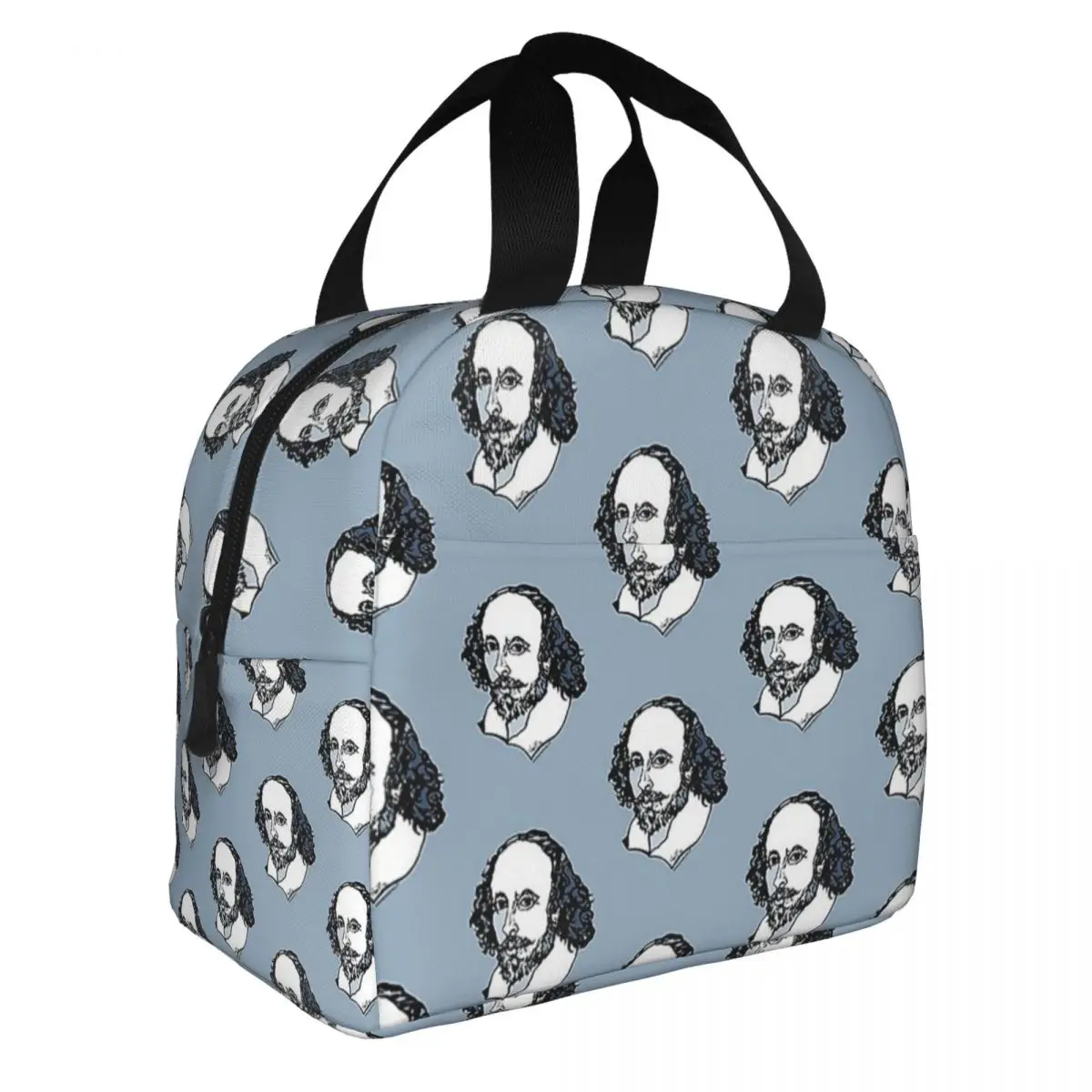 Lunch Bags for Women Kids William Shakespeare The Bard Insulated Cooler Waterproof Picnic Oxford Tote Bento Pouch