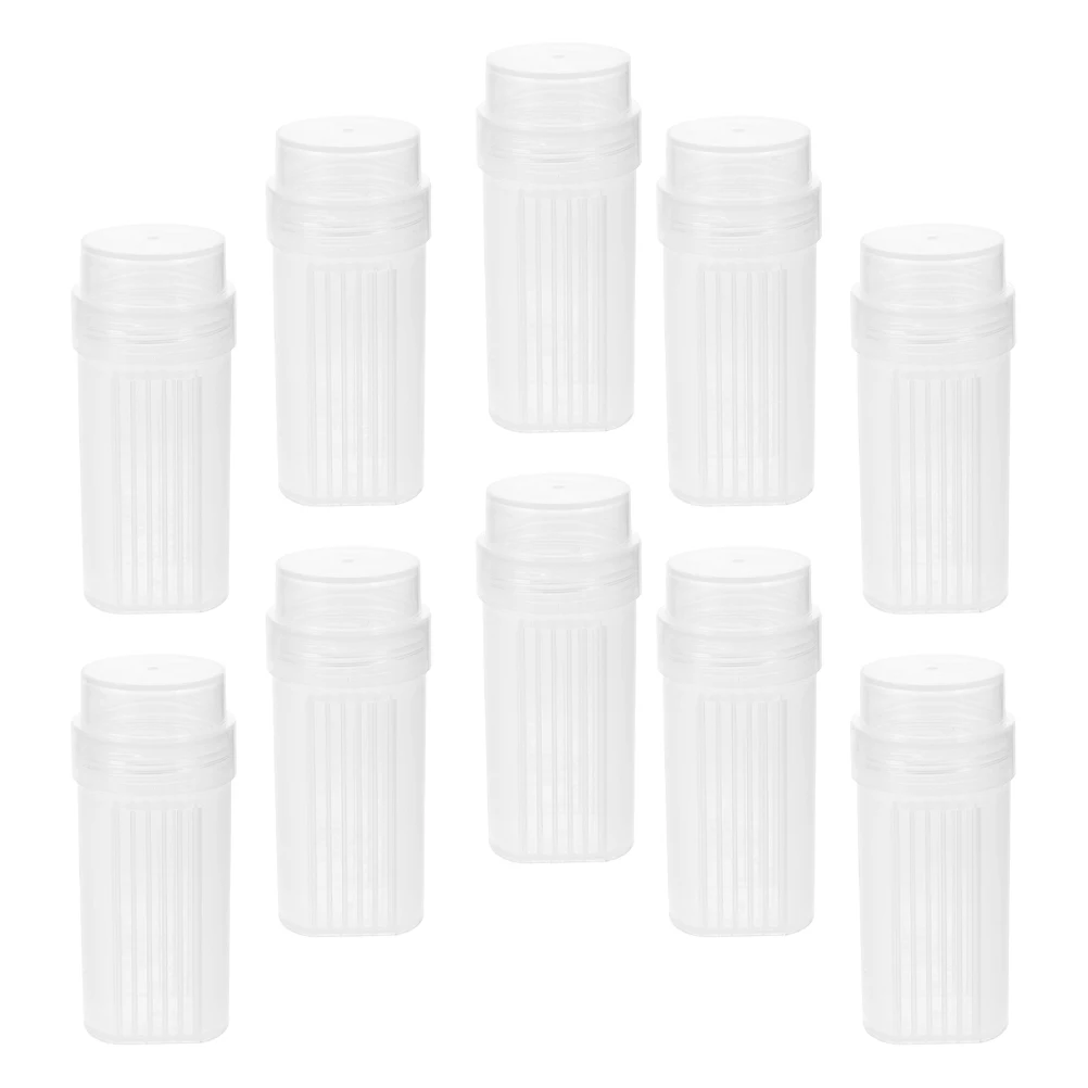 

10pcs Cylinder High Transparency Lab Jar Glass Clarity Container Large Capacity Heat Resistant Jar For Slides Plastic Slide