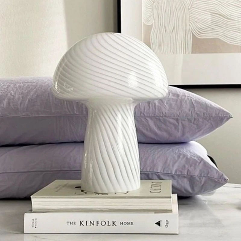 Cute Mushroom Decorative Table Lamp Desk Ornaments Room ornaments Post modern Retro lamps Bedside Study Reading Led Night Light