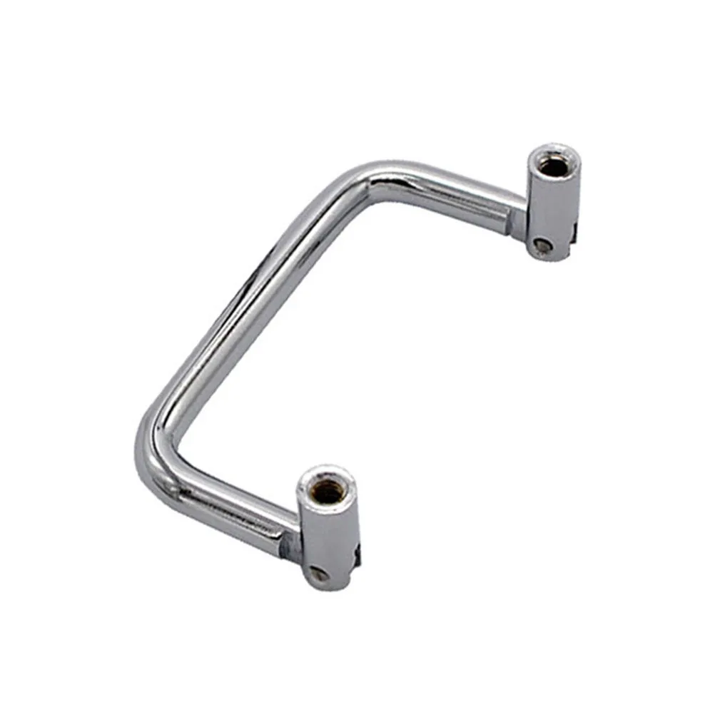 

2Pcs Industrial Box Pull Handle Foldable 90 Degree Heavy Duty Metal Handle for Equipment Cabinet Toolbox Silver