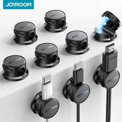 Joyroom-ケーブル管理コードオーガナイザー、磁気クリップ、粘着ワイヤーホルダー、デスク下ハイダー、9個