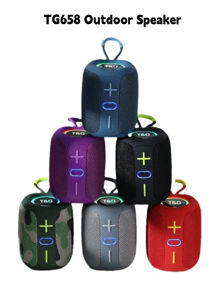 

T&G TG658 Riding Motorcycle Speaker Portable BT Stereo Sound FM Radio Speaker For Outdoor Camping Hiking Boombox Music Player