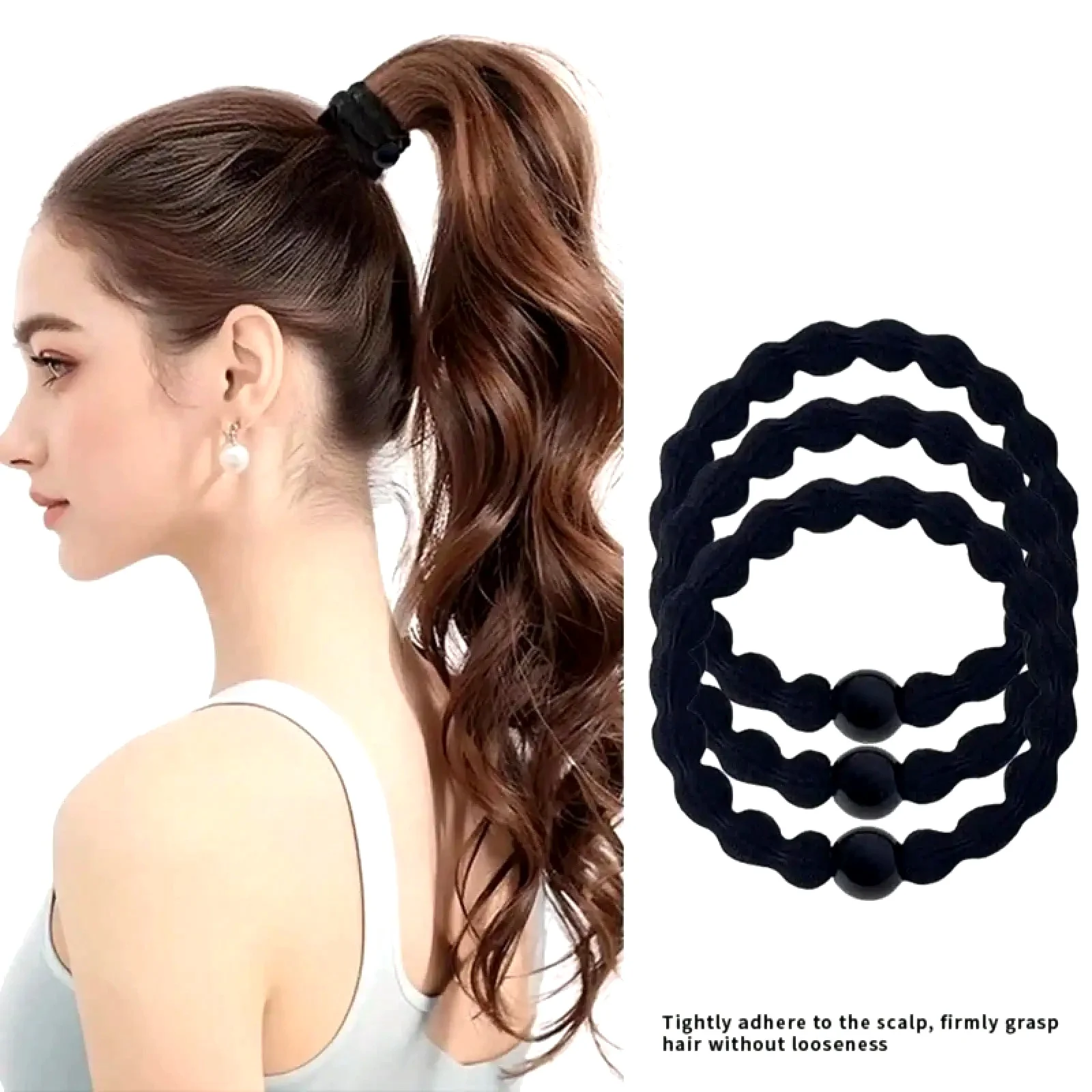 Classic Minimalist Sporty Hair Ties Strong Hold Bands