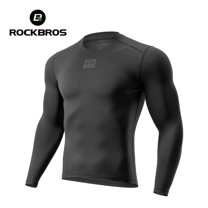 ROCKBROS Winter Jersey Lightweight Fleece Long Sleeve Warm Innerwear Windproof Road Bike Jacket Clothing  Outdoor Hiking Sport