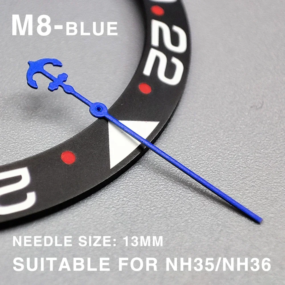 Luxury Rox Modified Accessories Metal Large Second Hand SKXOO7 Pointer Mechanical Abalone Watch Needle NH35 NH36 4R 7S Movement