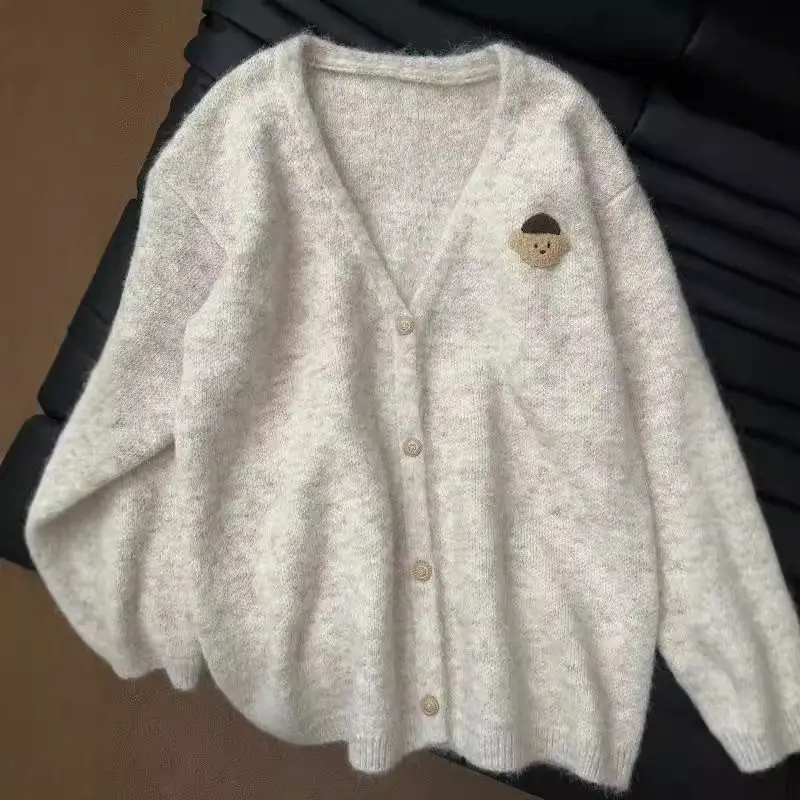 

Soft Loose Knitted Casual Women's Open Cardigan Outerwear Sweater New Sle 2025 Ciwalk Autumn V-ne Nine-point Sve