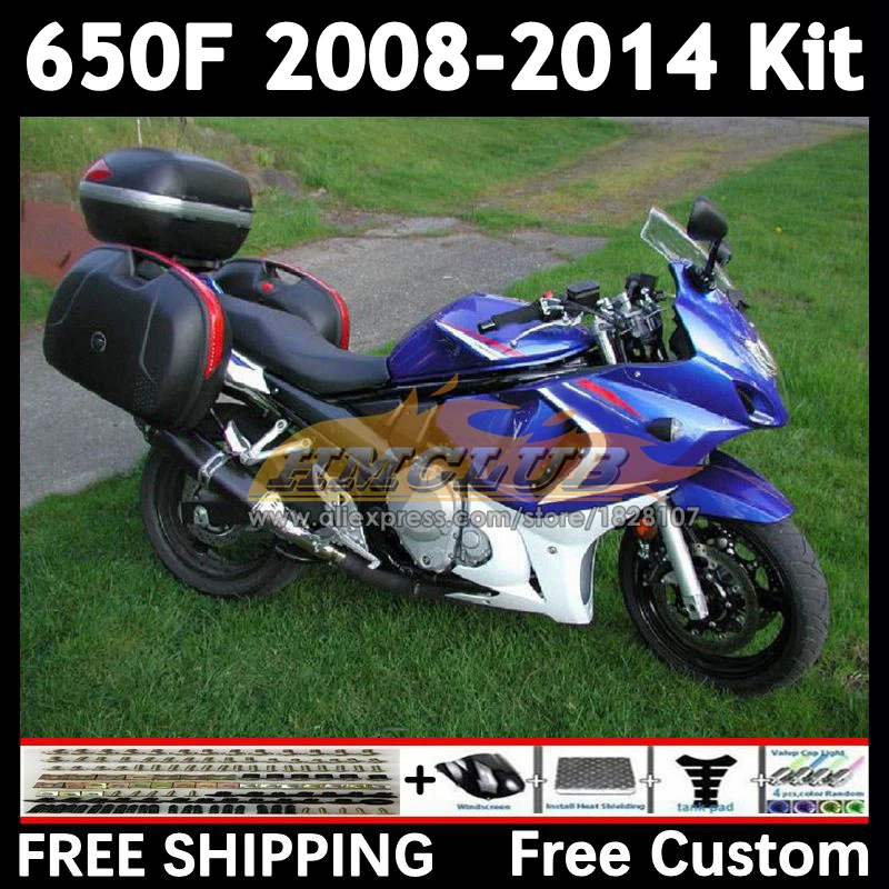 Body For SUZUKI GSXF 650 CC blue stock GSX650F 2008 2009 2010 2011 2012 2013 2014 23No.25 GSXF650 08 09 10 11 12 13 14 Fairing