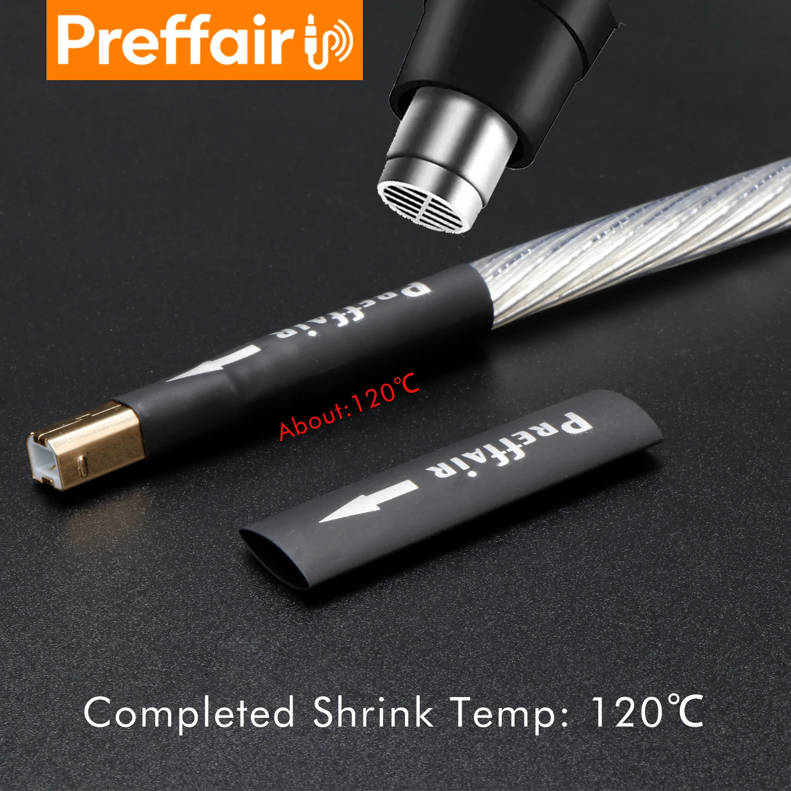 Heat Shrink Tube OD 14mm Insulated Sleeving Tubing 5-10/7-14/9-18mm Speaker Interconnect Audio Cable label indicator arrow