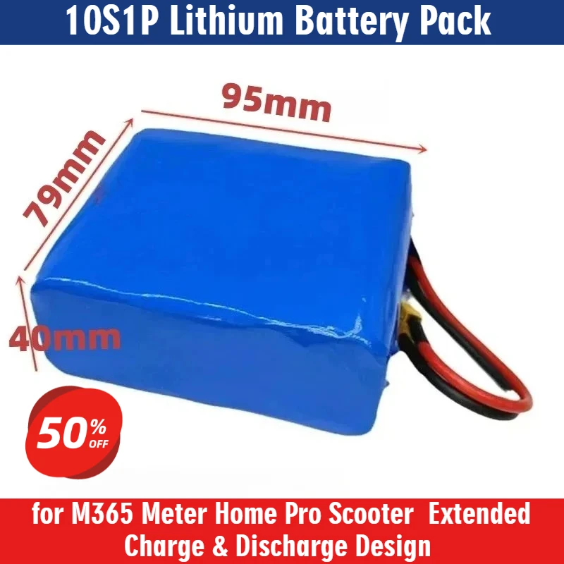 

‌36V 10S1P Lithium Battery Pack for M365 Meter Home Pro Scooter - XT30 Plug Extended Charge & Discharge Design‌