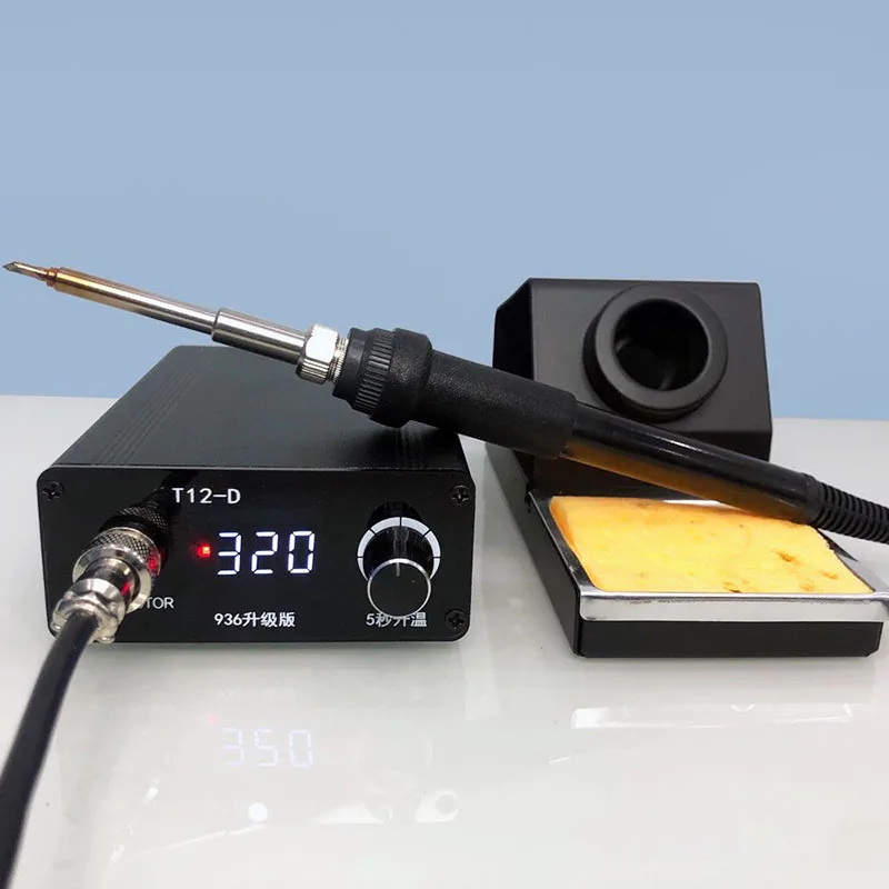 

T12 Mini Soldering Station Digital Display Constant Temperature Belt Sleep 75W High-Power Soldering Iron Mobile Phone Repair
