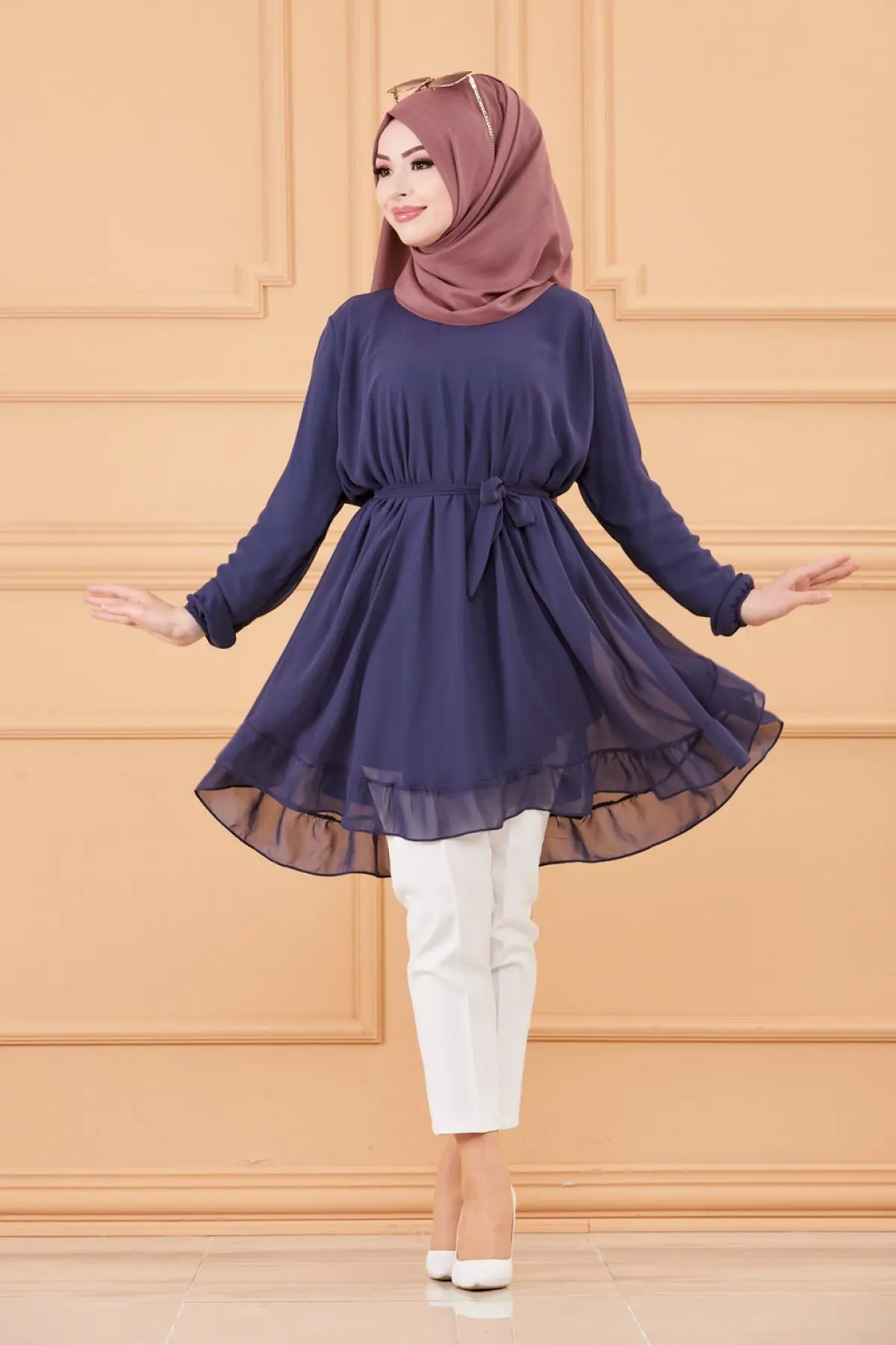 

Women Tunic Hijab Hijab Turkey Dubai bottom for Women Clothing Muslim women hijab Pullover Jumper