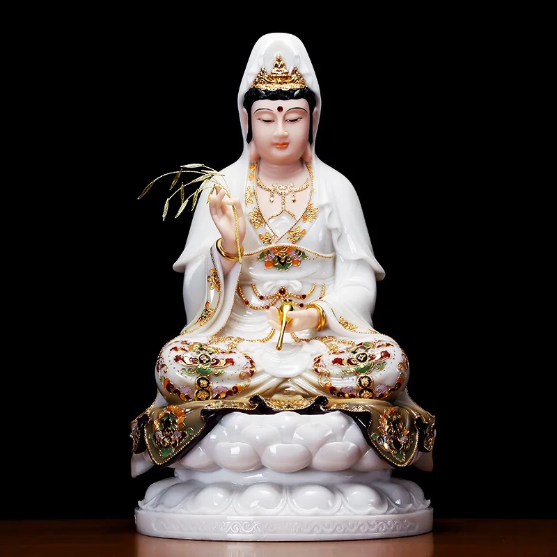 HOME decor altar worship High grade Jade XI FANG SANSHENG Buddha statue Amitabha Guanyin ksitigarbha bodhisattva 3Pcs