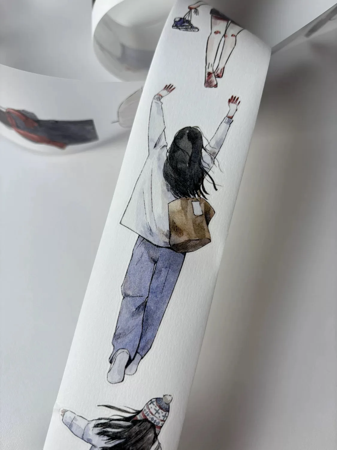 KaiXiaoXun Studio Vintage Your Silhouette Girl Washi PET Tape for Card Making DIY Scrapbooking Plan Decorative Sticker