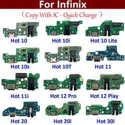 USB Charge Port Dock Connector Charging Board Flex Cable For infinix Hot 9 10 10i 10s 10T 11 11s 12 20 20i 30i Play Lite Pro 5G