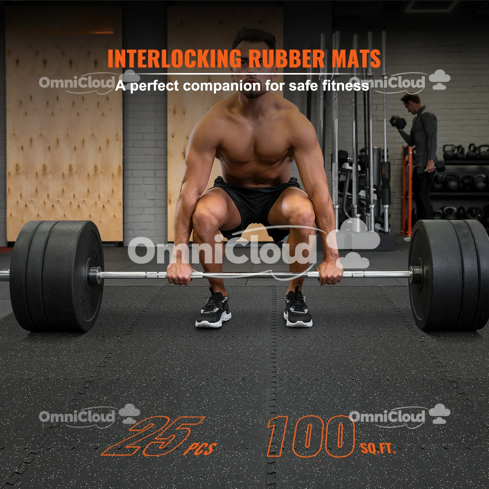 سجادات أرضية لصالة الألعاب الرياضية، سجادات أرضية مطاطية ذات سطح علوي من إسفنج EVA، سجادات لياقة بدنية مقاومة للماء