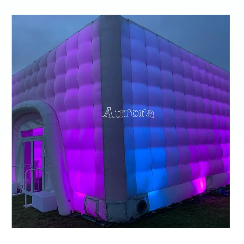 Hot Sale Tents Party Event Nightclub Camping Inflatable Tent House with Led Light