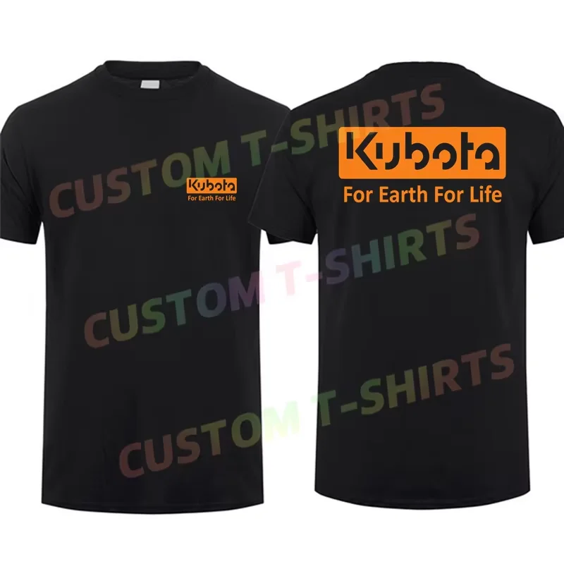 

2025 Men T Shirt Casual Kubota Tractors T-shirt Graphic Summer Short Sleeves 100% Cotton S-3XL