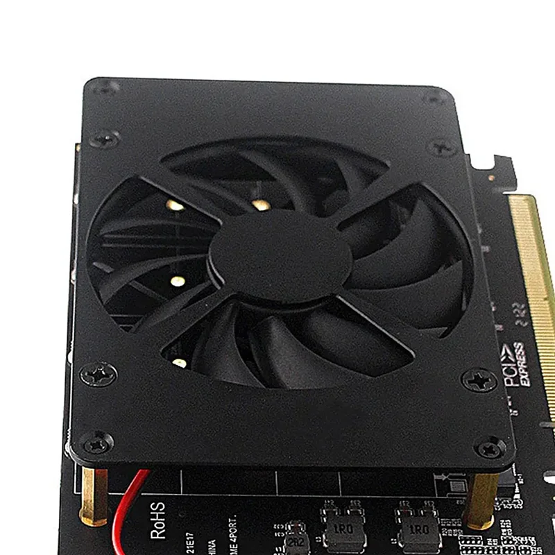 

-FDDT Pcie 4.0 X16 Switch 4 Disk To 4 Ports M. 2 Adapter Card With Heat Sink NVME PCI-E X16 Splitter Card 4 X 32Gbps