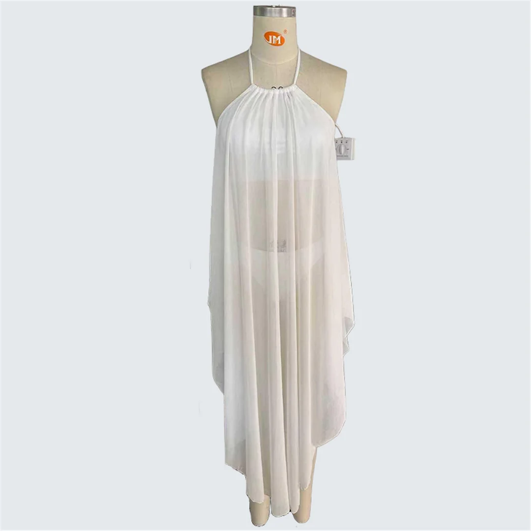 S - XXL, mit Kleid, Neckholder-Bikini, Damen-Badeanzug, dreiteiliges Bikini-Set, Damen-Badebekleidung, gepolsterter Badeanzug, Badeanzug, Schwimmbekleidung V7527 – Detail 6
