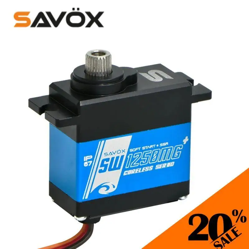 

Original SAVOX SW 1250MG+ Waterproof Premium Mini / Micro Digital Servo .10/111.1 7.4V Ideal For Traxxas 1/16 Scal