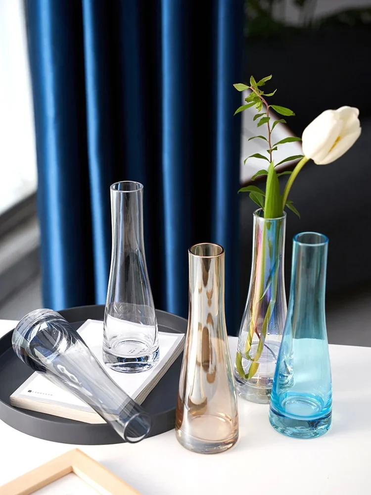

Modern Ins Style Vase Creative Glass Vases Decor Hydroponic Dried Flowers Home Desktop Decoration Flower Arrangement Small Ваза