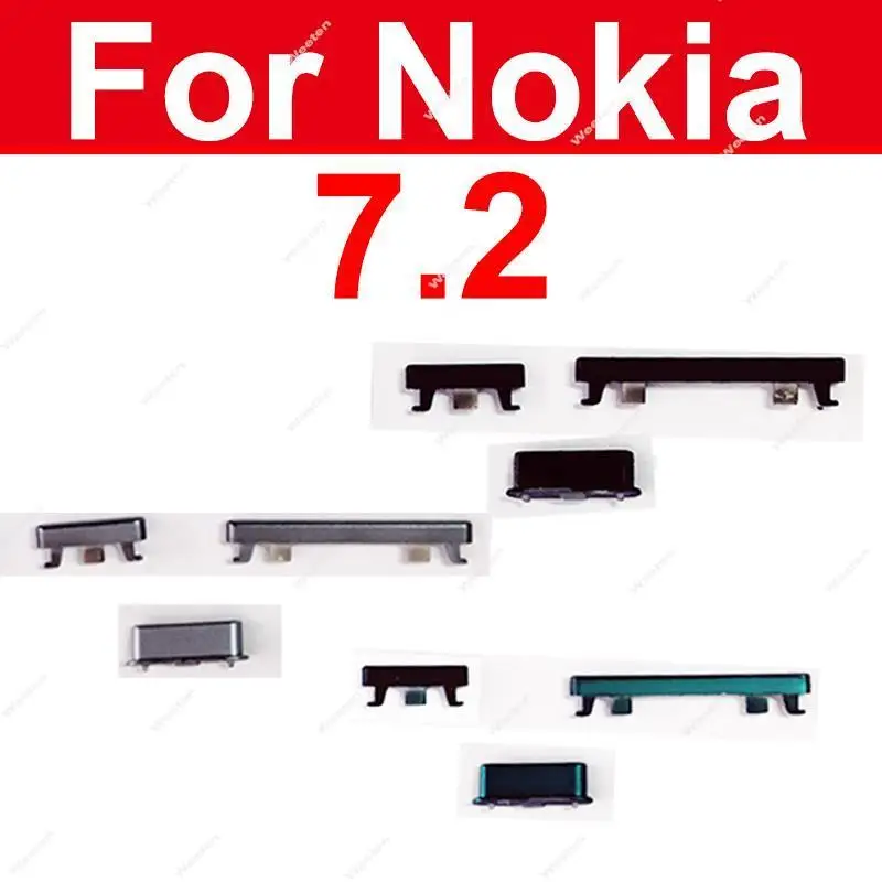 

Power Volume Buttons For Nokia 7.2 On Off Power Volume Small Side Keys Flex Cable Replacement Parts