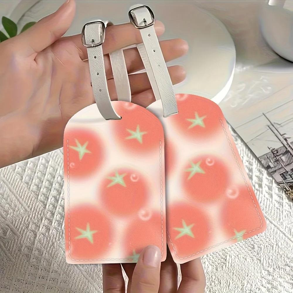 Summer Vacation Luggage Tag Featuring a Name Id Card Made from PU Material Travel Accessory Is Designed for Easy Luggage