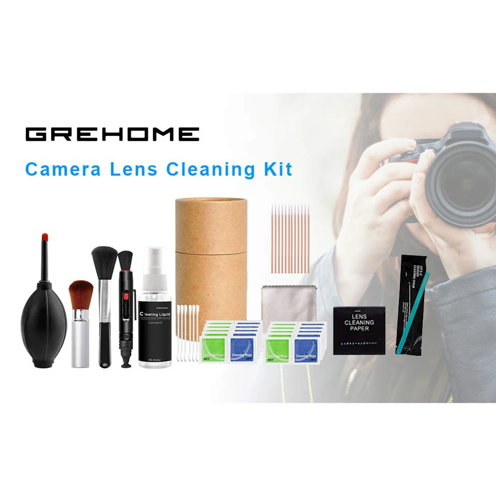 Dust Cleaner Camera Cleaning Lens Brush Kit Cleaner Kit Portable Camera Lens Cleaning Tools for Household