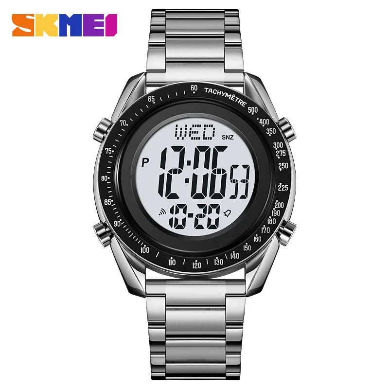 

SKMEI Business Luxury Multifunction Watch For Men Fashion Dual Time Chrono LED Electronic Wristwatch Waterproof Digital Clock