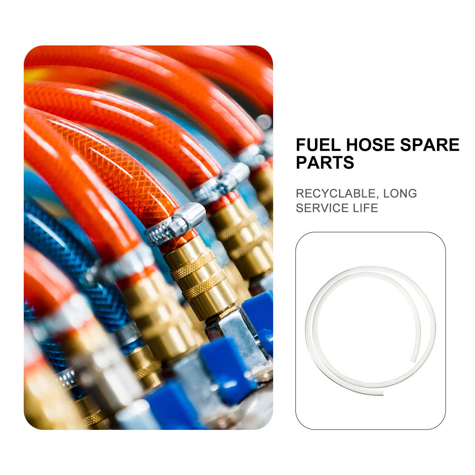 3 قطعة خط وقود دراجة نارية شفافة البولي يوريثين دائم النفط حقن خرطوم مقاومة للتآكل أنبوب زيت خرطوم الوقود