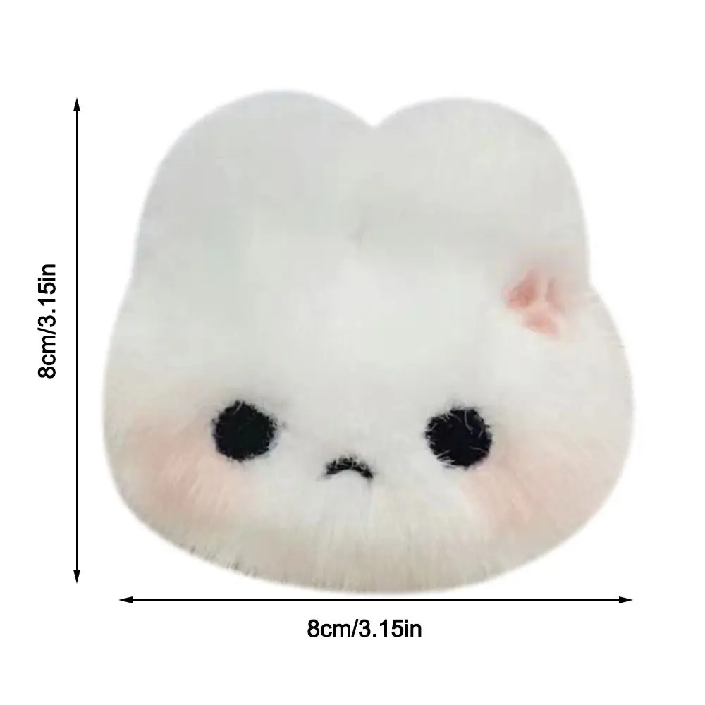 Bonito coelho de pelúcia pingente fazer um som boneca de pelúcia coelho chaveiro pendurado ornamento mochila chaveiro saco decoração