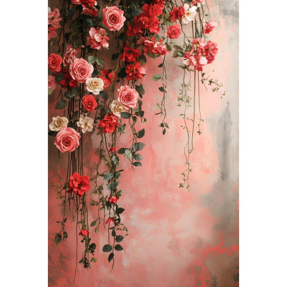 الربيع زهرة جدار التصوير خلفية مجردة الأزهار الزفاف عيد ميلاد حزب ديكور الأمومة الفن صورة خلفية فوتوبوث #3