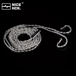 NICEHCK SP4 HiFi Replace Cable Type-C CX31993 Decoding Chip IEM Wire 4 Strands OFC+Silver Plated OFC Mixed With Microphone 2Pin