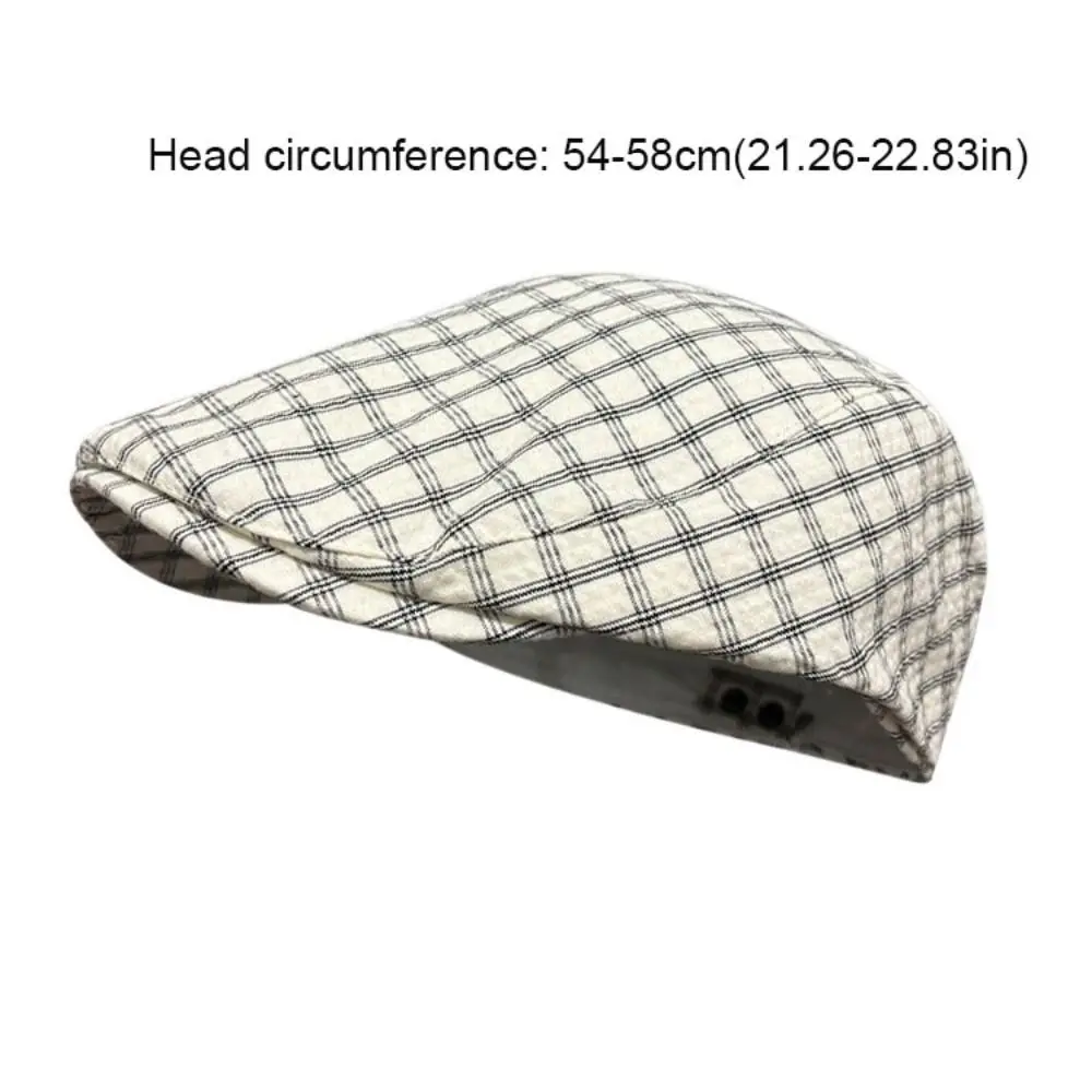 Fashion Forward Cap Plaid Berets Koreanischen Stil Y2k Newsboy Caps Flache Gesicht Abnehmen Maler Hut Damen