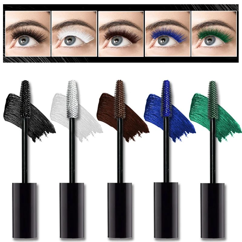 5D Mascara Thickening, Lengthening,Curling,Eye Lashes Brush Fiber Mascara Cosmetics Long-lasting Curling Large Eye Makeup Tools