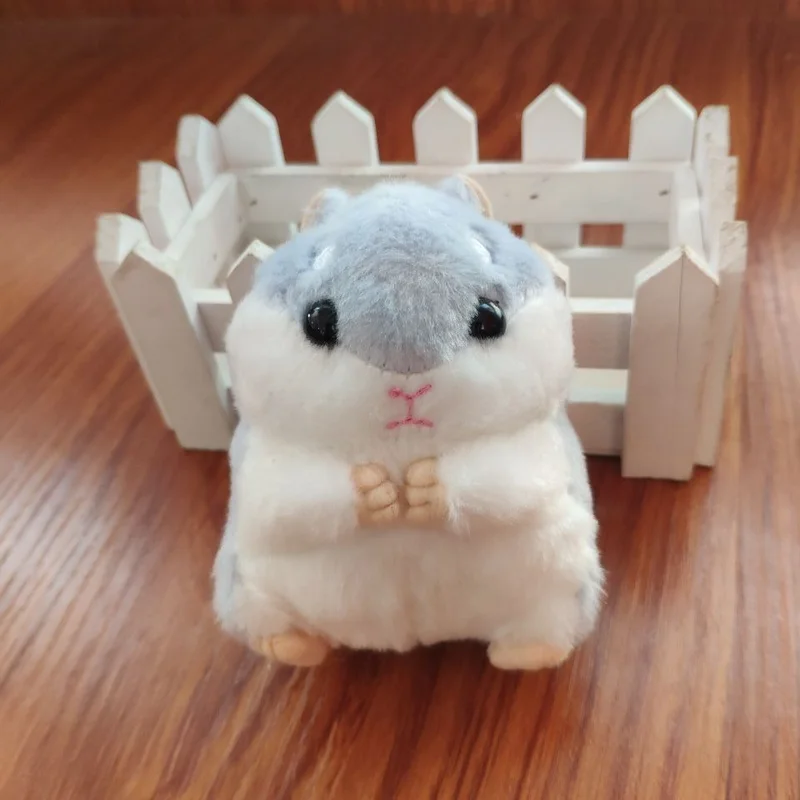 10 cm 40 stks Groothandel Leuke Hamster Pop Knuffel Cartoon Sleutelhanger Tas Kleine Hanger Gift Ragdoll Gift