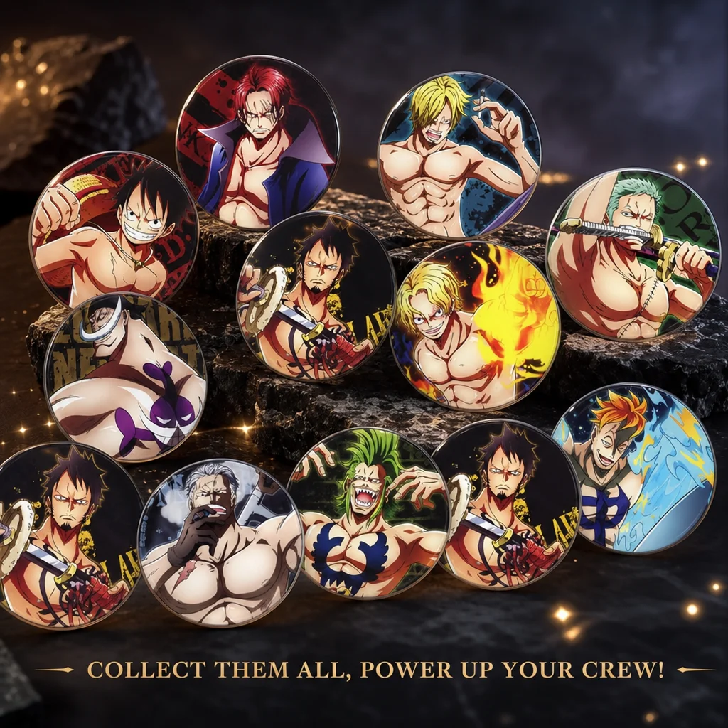 One Piece Straw Hat - Pin, Colgante y Espejo de One