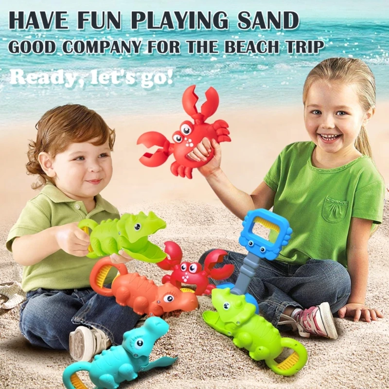 

Kids Beach Sand Toy Cute Dinosaur Toy Grabber Claw Shovel Scoop Tool for Boys Girls Toddlers Kids Outdoor Indoor Gift