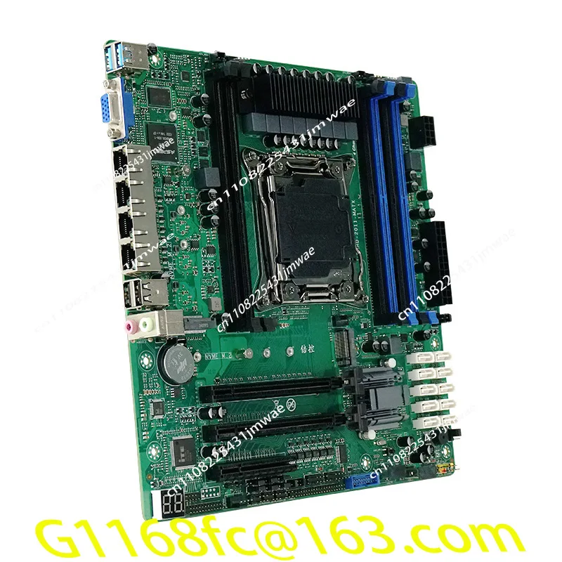 C612 Industriecomputer Nas Soft Routing Hauptplatine E5-V3V4l2.5G 10sata X99 Industrial Master