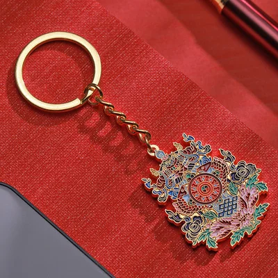 

Feng Shui Anti Burglary Eight treasures auspicious keychain