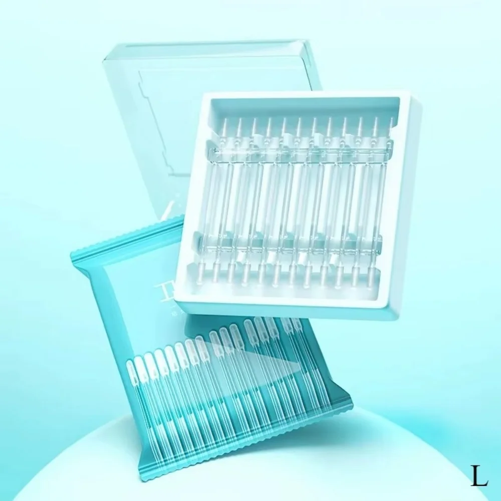 24 قطعة المتاح سيليكون مزيل شمع الأذن لزجة خلال أذني عصا للأطفال كبار السن الكبار S/L الأذن الأنظف قابلة لإعادة الاستخدام لاصق Earpick