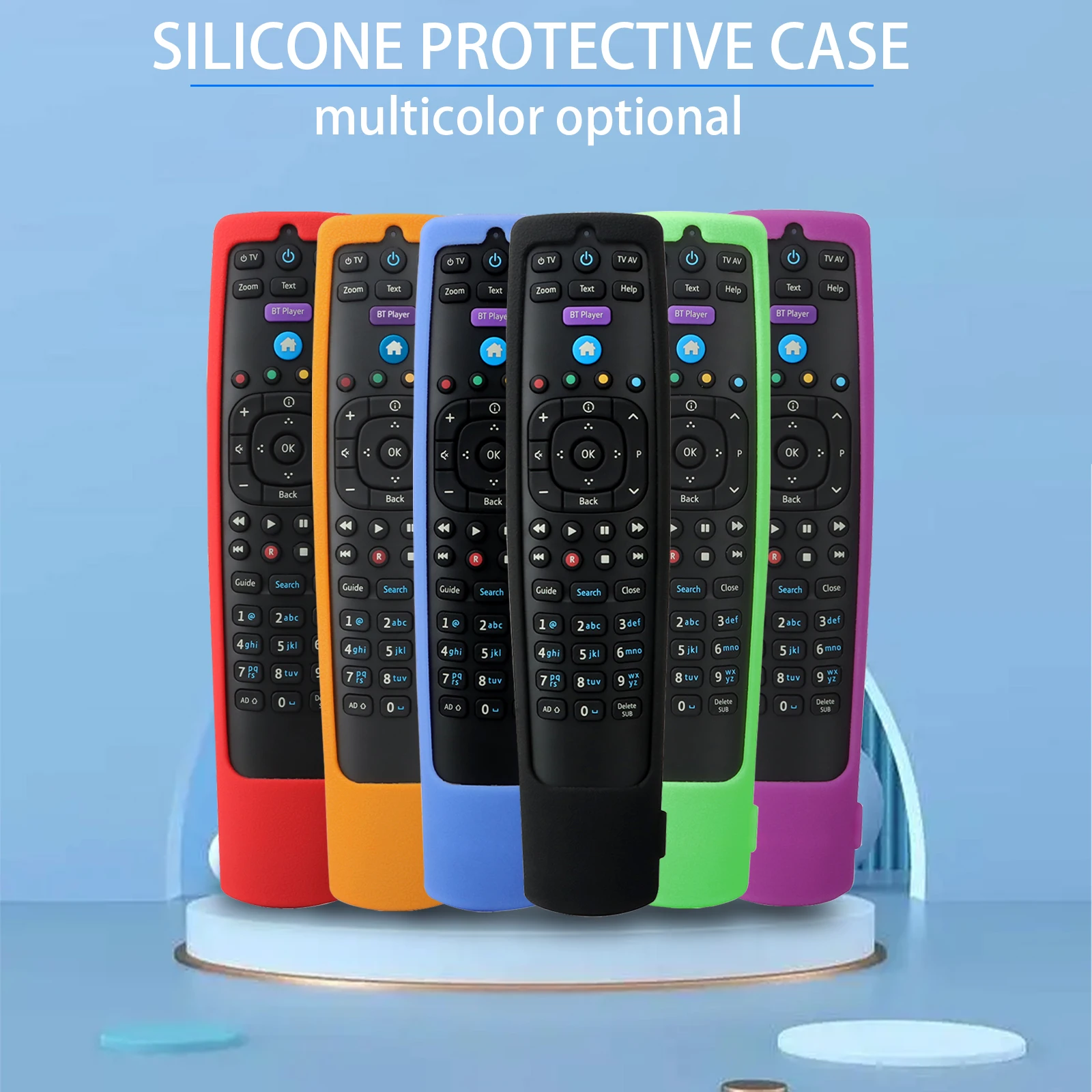 Silicone Protective Case Fit for BT YouView Set Top Box Remote Control Shockproof Cover