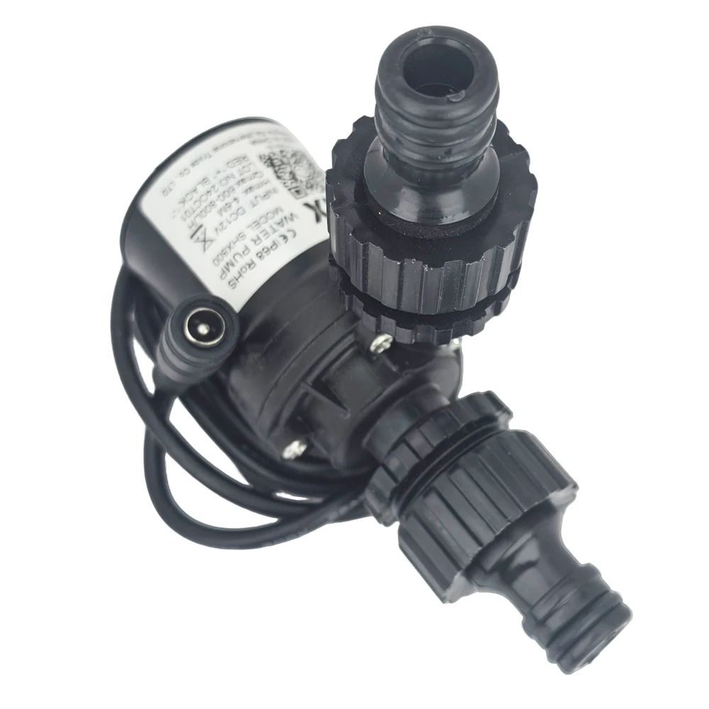 Water Pump 12v High Pressure Ultra Quiet Solar DC 24V Lift 5M 800L/H Brushless Motor Submersible Water Pumps Quick Break Joint