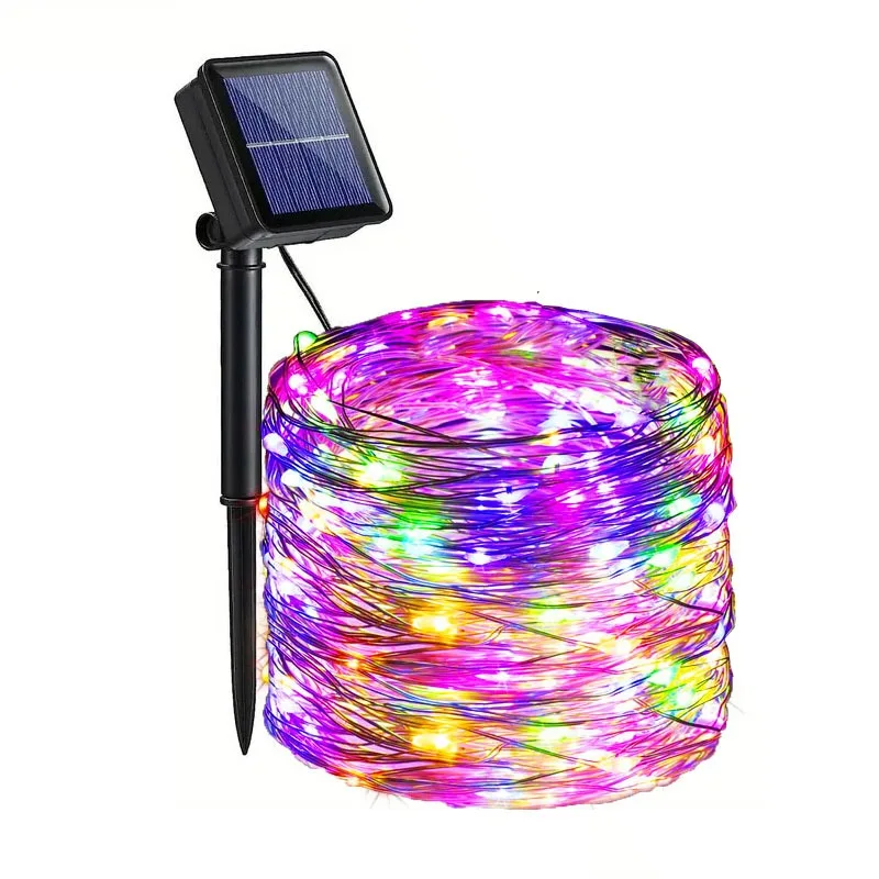 Fairy Lights Solar Garden Lights Lichtslingers met 8-modi Waterdichte draadverlichting voor Patio Yard Trees Christmas Party